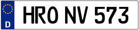 Trailer License Plate